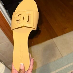 Rubber beachwear slides Dolce & Gabbana